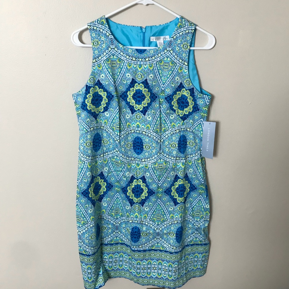 NWT Blue & Green Summer Dress